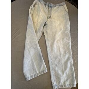David Taylor Jeans Mens 36x29 Blue Straight Leg High Rise Light Wash Vintage